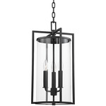 Percy Outdoor Pendant - Black / Clear