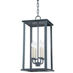 Zuma Outdoor Pendant - Verdigris / Clear