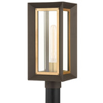 Lowry 120V Outdoor Post Mount - Bronze / Patina Brass / Clear