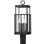 Longport 120V Outdoor Post Mount - Black / Clear