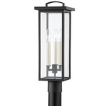 Eden 120V Outdoor Post Mount - Black / Clear