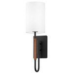 Cosmo Wall Sconce - Soft Black / White