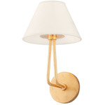 Ozias Wall Sconce - Vintage Gold Leaf / Cream