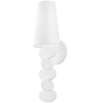 Ellios Wall Sconce - Gesso White / White