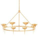 Cecilia Chandelier - Vintage Gold Leaf