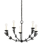 Florian Chandelier - Black Iron