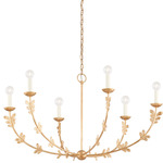 Florian Chandelier - Vintage Gold Leaf