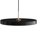 Asteria Pendant - Brass / Black