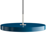 Asteria Pendant - Steel / Petrol Blue