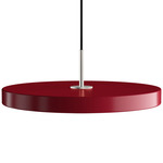 Asteria Pendant - Steel / Ruby