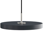Asteria Pendant - Steel / Anthracite Grey