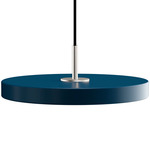 Asteria Pendant - Steel / Petrol Blue