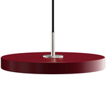 Asteria Pendant - Steel / Ruby