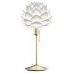 Silvia Sante Table Lamp - Brushed Brass / White