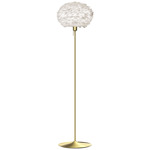 Eos Floor Lamp - Brushed Brass / White