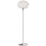 Eos Floor Lamp - Brushed Steel / White