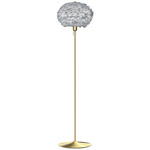 Eos Floor Lamp - Brushed Brass / Light Grey