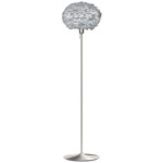 Eos Floor Lamp - Brushed Steel / Light Grey