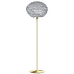 Eos Floor Lamp - Brushed Brass / Light Grey