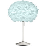 Eos Table Lamp - Brushed Steel / Light Blue
