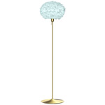 Eos Floor Lamp - Brushed Brass / Light Blue