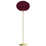 Eos Floor Lamp - Brushed Brass / Red