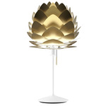 Aluvia Table Lamp - White / Brushed Brass
