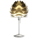 Aluvia Table Lamp - Brushed Steel / Brushed Brass