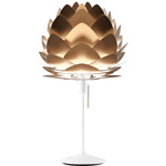 Aluvia Table Lamp - White / Brushed Bronze