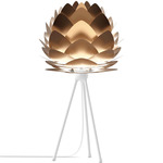 Aluvia Tripod Table Lamp - White / Brushed Bronze