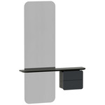 One More Look Mirror - Black Oak / Anthracite Grey