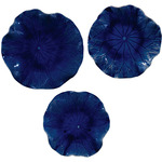 Abella Wall Decor Set of 3 - Cobalt Blue