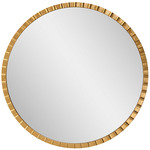 Dandridge Round Mirror - Gold Leaf / Clear
