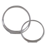 Orbits Ring Sculpture Set of 2 - Nickel