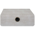 Lalique Box - Antique Brass / White