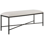 Avenham Long Bench - Black / White