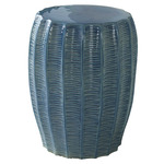 Harbor Garden Stool - Aqua Blue