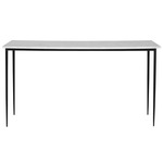 Nightfall Console Table - Satin Black / White