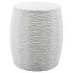Resort Accent Stool - White