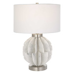 Repetition Table Lamp - Brushed Nickel / White
