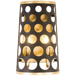 Bailey Wall Sconce - French Gold / Black