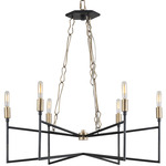 Bodie Chandelier - Carbon / Havana Gold