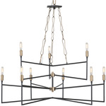 Bodie Chandelier - Carbon / Havana Gold