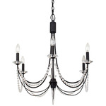 Brentwood Chandelier - Carbon / Crystal
