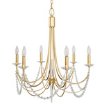 Brentwood Chandelier - French Gold / Crystal