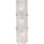 Brilliance Wall Sconce - Chrome / Bright Ice Glass