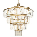 Social Club Chandelier - Havana Gold / Crystal