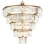 Social Club Chandelier - Havana Gold / Crystal