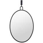 Stopwatch Oval Mirror - Black / Mirror