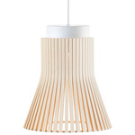 Petite Pendant - White / Birch